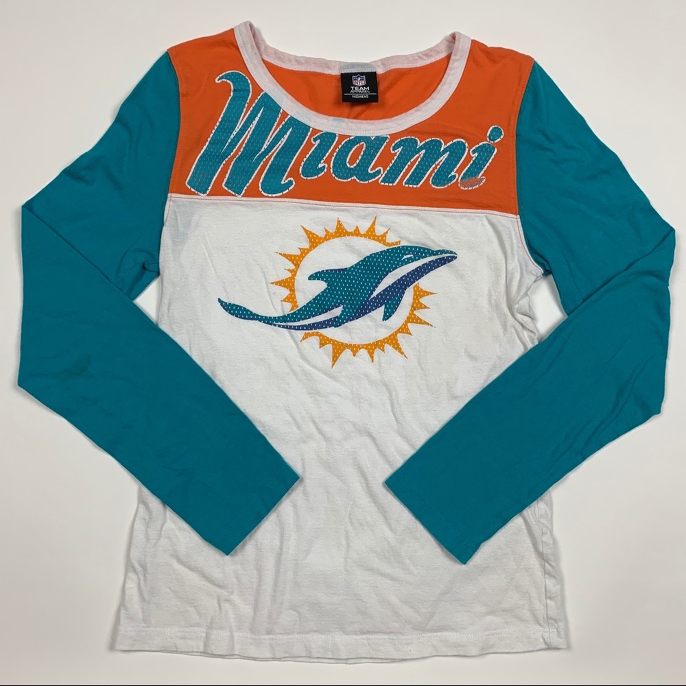 Vintage NFL Miami Dolphin Big Logo Long Sleeve